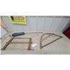 Image 1 : Antique Wooden Buck Saw, Bow Saw, and Vintage Pump Sprayer Lot