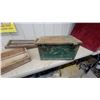 Image 2 : Military-Style Metal Ammo Can w/ Hinged Lid and Carry Handle, and Wood Crates