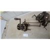Image 5 : 2 Antique Hand-Crank Bench Sickle Grinders