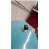 Image 4 : 2 Vintage Turquoise 1¢ Gumball/Candy Vending Machines on Wood Base w/ Key