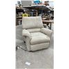 Image 1 : Beige Microfiber Recliner Chair