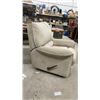 Image 4 : Beige Microfiber Recliner Chair