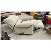Image 5 : Beige Microfiber Recliner Chair