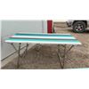 Image 3 : Wood Fold-Up Picnic Table w/ 2 Matching Benches, 27x60x29" and 16x57x11"