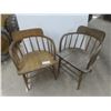 Image 1 : 2 Wooden Arm Chairs