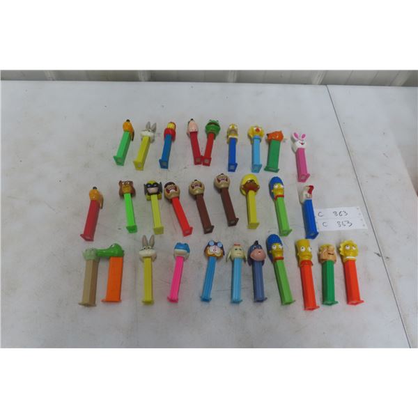 29 Vintage Pezz Dispenser – Simpsons, Looney Tunes, Garfield and More