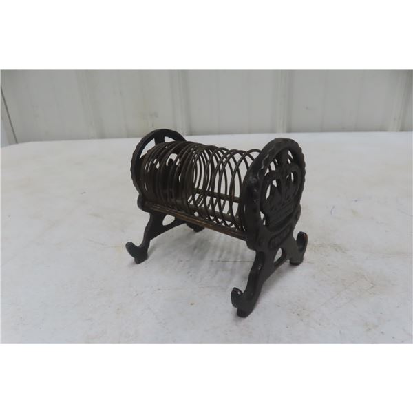 Antique Letter Holder, 10" Long x 3-1/2" Wide