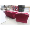 Image 10 : 62" Comfy Loveseat and Matching Arm Chair