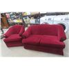 Image 1 : 62" Comfy Loveseat and Matching Arm Chair