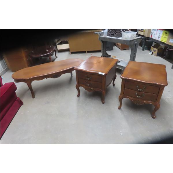 Coffee Table and 2 End Tables