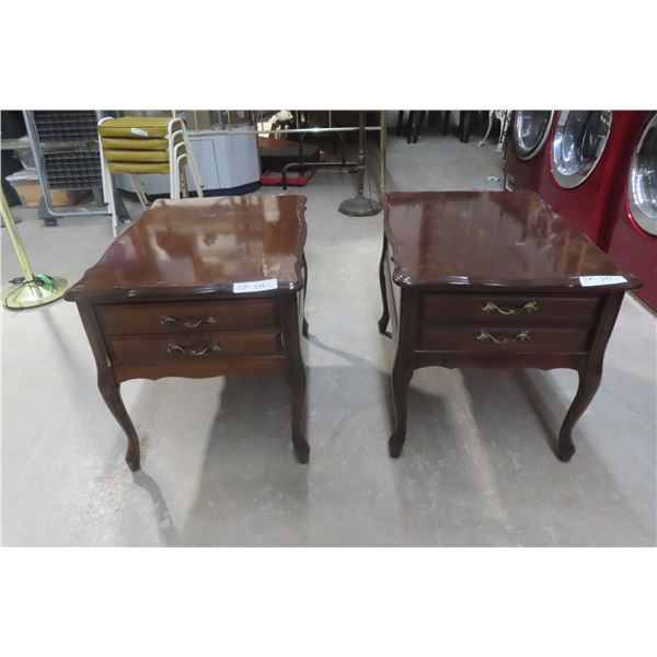 2 End Tables 21" x 28" x 20"