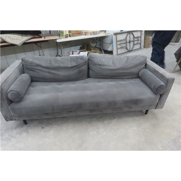 Micro Suede Couch, 86"