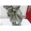 Image 10 : 3 Plastic Yard Ornaments, First Kiss & Angels, Largest 18"