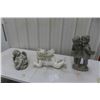 Image 1 : 3 Plastic Yard Ornaments, First Kiss & Angels, Largest 18"