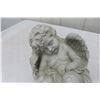 Image 3 : 3 Plastic Yard Ornaments, First Kiss & Angels, Largest 18"