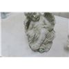 Image 4 : 3 Plastic Yard Ornaments, First Kiss & Angels, Largest 18"