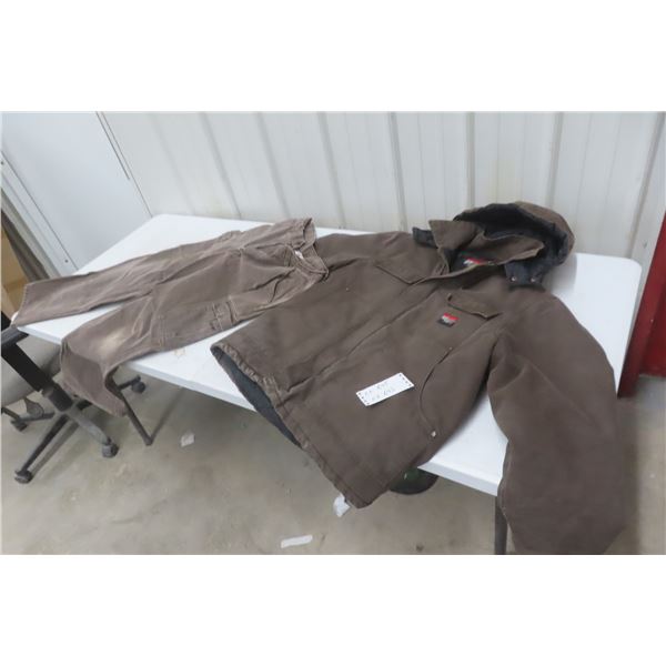 Pipeline Jacket Size Large (38/32) and Carhartt Bib Overalls