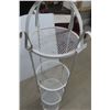 Image 3 : Wrought Iron Wheel Display and Shelf, 60" High, 13" Diameter