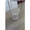 Image 4 : Wrought Iron Wheel Display and Shelf, 60" High, 13" Diameter