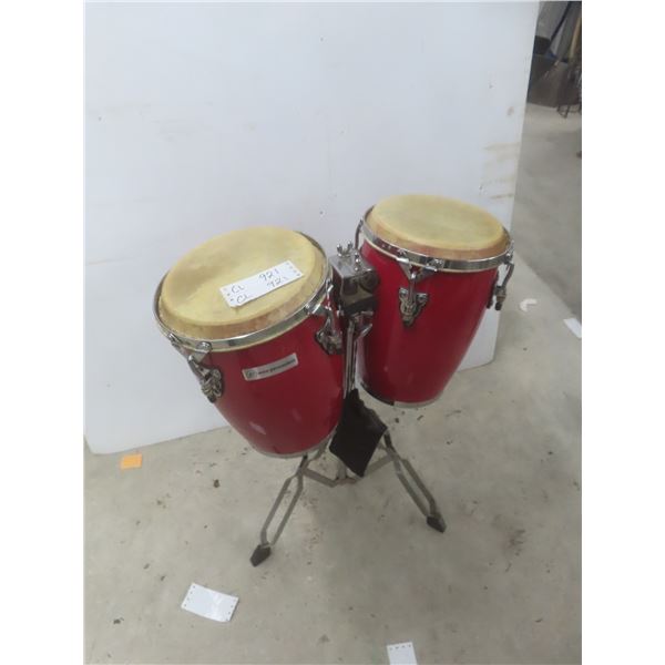 Ecko Percussion Bongo Drums w/ Stand