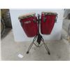 Image 4 : Ecko Percussion Bongo Drums w/ Stand
