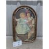 Image 1 : Picture in Vintage Convex Glass Frame
