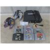 Image 1 : Nintendo 64 w/ 2 Controllers and 8 Games, Powers On