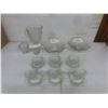 Image 1 : Irish Herringbone Depression Glass, 19-Piece Set