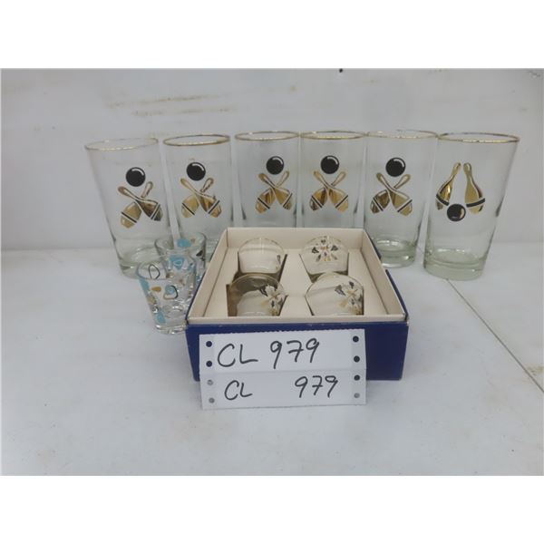 MCM Glasses and Shot Glasses