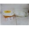 Image 1 : 2 Pyrex Casserole Dishes – Sunflower and Town & Country Patterns