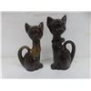 Image 2 : 2 Blue Mountain Style Cats and 3 Hanging Tea Cups