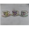 Image 5 : 2 Blue Mountain Style Cats and 3 Hanging Tea Cups