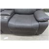 Image 4 : Leather/Leather Style 4-Piece Reclining Sectional, 108" x 92"