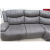 Image 8 : Leather/Leather Style 4-Piece Reclining Sectional, 108" x 92"