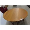 Image 3 : Oak Gate-Leg Table, 30" x 48" x 36"
