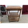 Image 1 : Rolling Kitchen Island, 36" x 17" x 26"