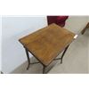 Image 3 : Wood and Wicker Stand, 30" x 24" x 16"