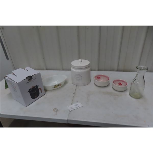 Multi-Function Pot, Cookie Jar, Pyrex Cooking Bowl and More