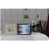 Image 1 : Mirrored With Etched Design , 2 Pictures, Largest 23" x 23"