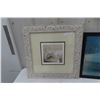 Image 2 : Mirrored With Etched Design , 2 Pictures, Largest 23" x 23"