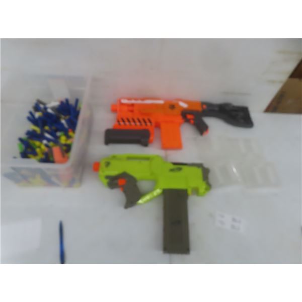 2 Nerf N-Strike Guns – Rayven and Demolisher 2-in-1 w/ Darts