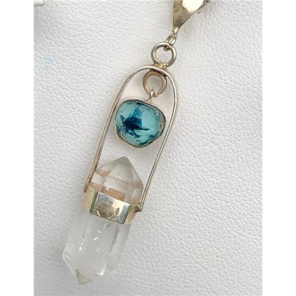 3 ct Certified Silver Tourmaline gemstone Pendant ($3,260 Appraisal)