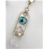 Image 1 : 3 ct Certified Silver Tourmaline gemstone Pendant ($3,260 Appraisal)