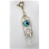 Image 2 : 3 ct Certified Silver Tourmaline gemstone Pendant ($3,260 Appraisal)