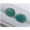 Image 2 : 5.74 ct Certified Zambian Emerald gemstone Pair ($8,000 Appraisal)