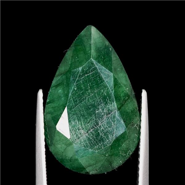 9.45 ct Certified Zambian Emerald gemstone ($14,175 Appraisal)