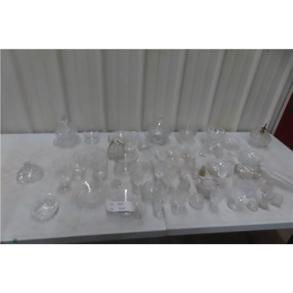 Large Lot of Crystal/Cut Glass Drinkware – Cups, Stemware and More
