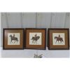 Image 1 : 3 RCMP Framed Prints, 13" x 13", and Northwest Mounted Police Print