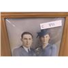 Image 2 : Old Framed Photo in Convex Glass Picture Frame, 14" x 18"