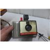 Image 2 : Polaroid Big Swinger 3000 Camera, Fujica Zoom 8 Home Video Camera, and Halina Viewer